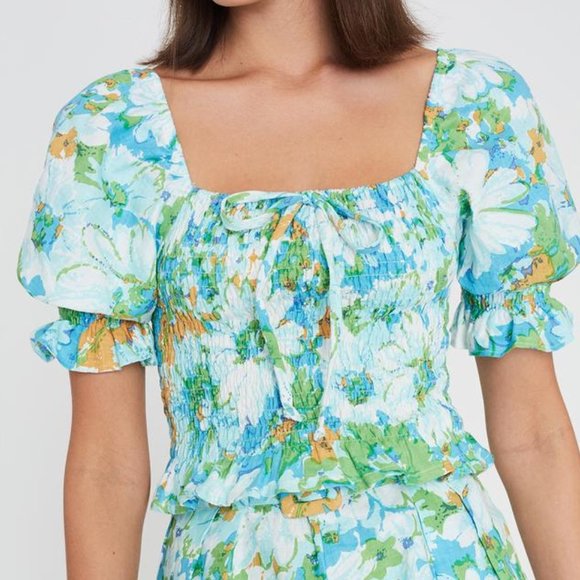 Faithfull the Brand Tops - NWT Faithfull the Brand Lendra Linen Top